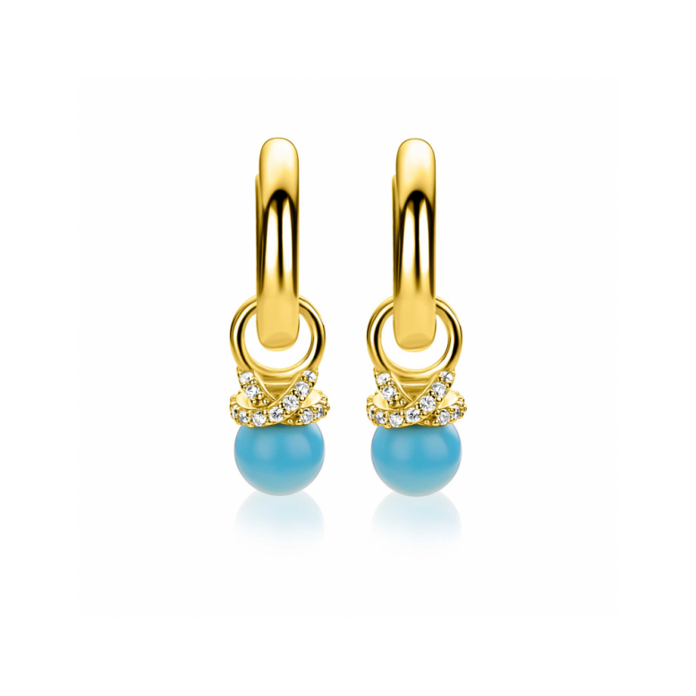 Zinzi Oorbedels, model ZICH2863T (8mm.) excl.oorringen - 24824 Zinzi Oorbedels, model ZICH2863T (8mm.) excl.oorringen - 24824