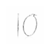 Zinzi Oorringen, Model ZIO2911 rond gediamanteerd (32x2mm.) - 24979 Zinzi Oorringen, Model ZIO2911 rond gediamanteerd (32x2mm.) - 24979