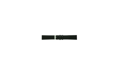 Extra long bull grained calf leather watch strap, Italian leather. Stainless steel buckle, genuine leather lining, SEMI REMBORDED finish and flat structure with stitching. - 22079