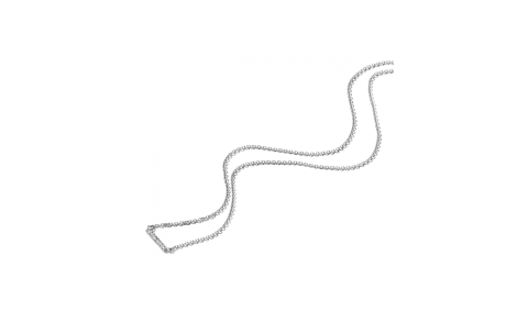 HC Collier, 14krt.witgoud met diamant totaal 0.04ct (lengte: 42-45 cm.) - 22728