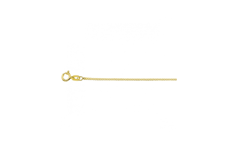 HC Collier, zilver geel-verguld gourmet (lengte 45cm.) - 23041