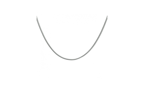 HC Collier, zilver/oxi vossestaart 1,6 mm (lengte 60cm.) - 22670