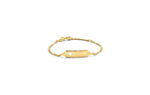 HC Graveerarmband, 14krt. goud (verstelbaar: 11-13cm.>vanaf 1jaar) - 22447