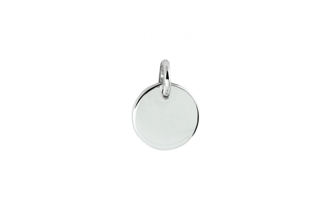 HC Graveerhanger, zilver gerhodineerd rond (8mm.) - 23237