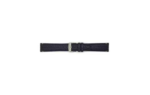 Hand braided top grain black calf leather watch strap with nubuck lining. This high end watch strap from the exclusive PRIME collection is available in 5 colors ,4 sizes and is exclusively made for BBS - 21941