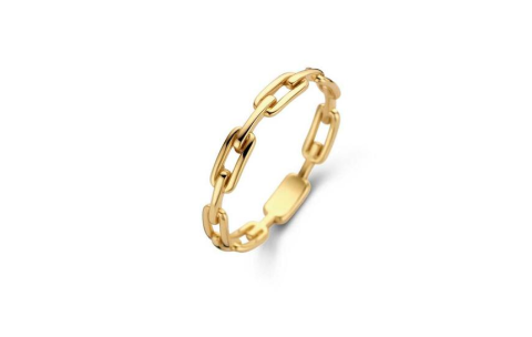 Jackie Ring,14krt.goud Baia Link  (maat 54) - 22005