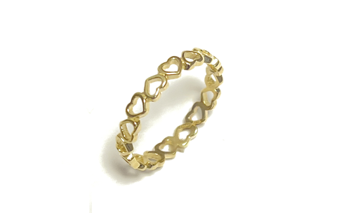 Jackie Ring,14krt.goud Corazon (maat 52) - 22255