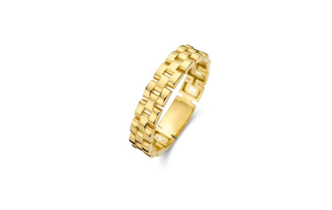 Jackie Ring,14krt.goud Guell (maat 56) - 22254