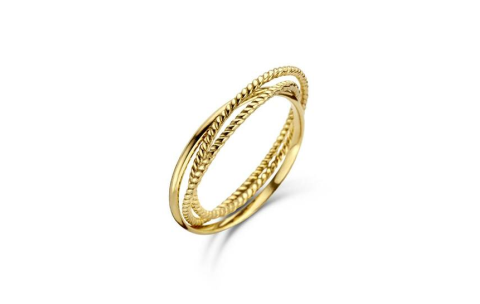 Jackie Ring,14krt.goud Majorelle Trinity (maat 54) - 22252