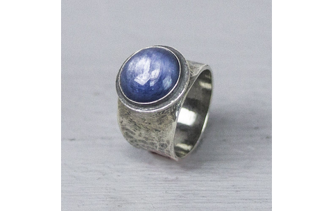 Jeh Jewels Ring, model 20217 met Kyaniet 11mm.(maat 60) - 20694