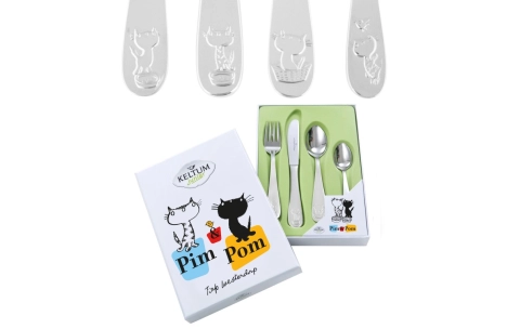 Kinderbestek, Pim & Pom 4-delig - 17053