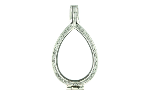 MY iMenso *Medallion Goccia* model 25-0070 zilver met zirconia - 17184
