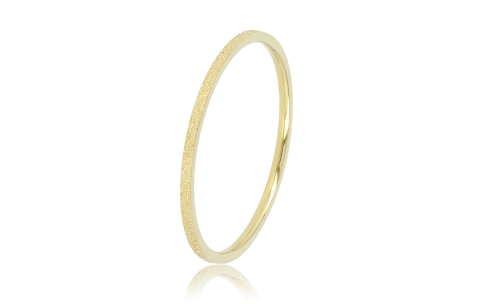 My Bendel Ring, Edelstaal verguld. Aanschuifring 1mm (maat 17). - 21179