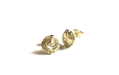 Sueno Oorknoppenr, model 77686  14krt.goud (breedte: 10mm.) - 18675