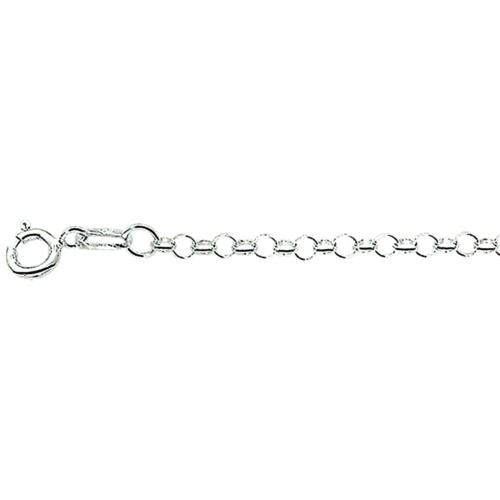 HC Collier, zilver jasseron 2,5mm.(lengte:70cm.) - 10398