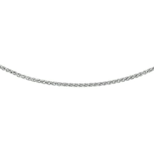 Collier, zilver palmierschakel 1,6mm. (lengte: 45cm.) - 10598