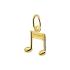HC Hanger, 14krt.goud muzieknoot (8x11mm.) - 10866