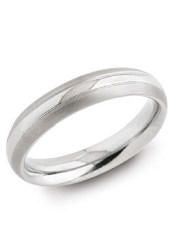 Boccia Ring, titanium model 0131-01 breedte: 5mm. (maat 63) - 10879