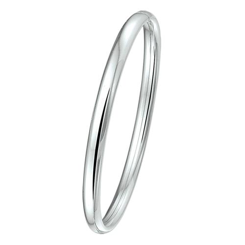 HC Bangle, zilver halfrond (5mm.) - 11156
