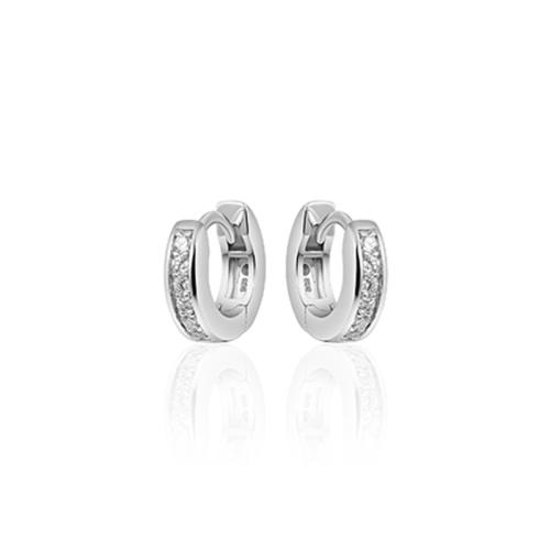 HC Oorringen, zilver met zirconia (3x12m) - 11167