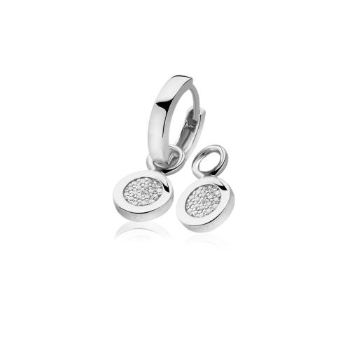Zinzi Oorbedels, model ZICH1059 excl.oorringen (9mm.) - 11740