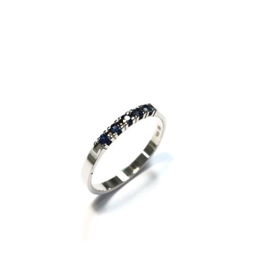 Eclat Alliance ring, model A303-5xSA met saffier(maat 17,5) - 11750