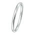 Bangle, zilver met dopsluiting halfronde buis 4mm. (diameter XS: 45x52mm.) - 11767