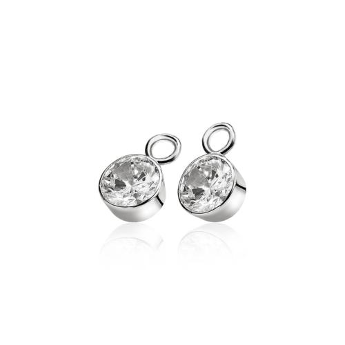 Zinzi Oorbedels, model ZICH186W (11mm.) - 11841