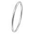 Bangle, zilver met dopsluiting ovale buis 4mm. (diameter 60mm.) - 11914
