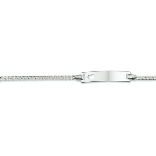 Graveerarmband zilver (lengte: 9-11cm.) - 12026