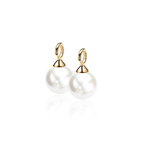 Zinzi Oorbedels, model ZICH266WG (10mm.) - 12545