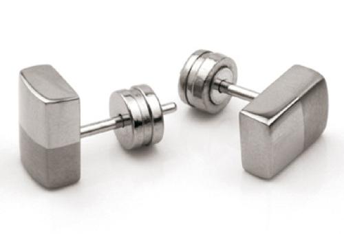 Boccia Oorknoppen, titanium model 0509-02 - 12691