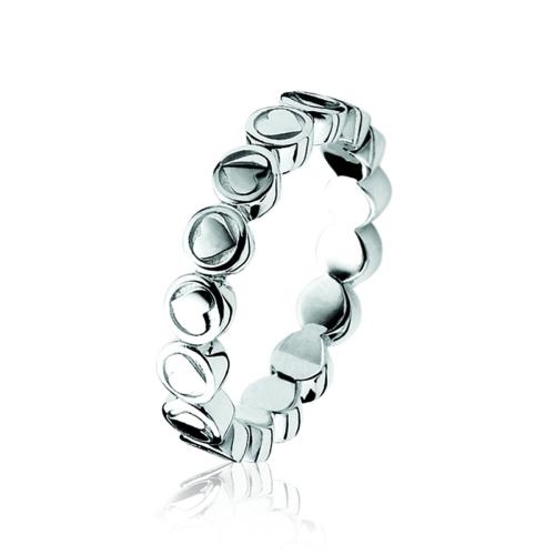 Zinzi Ring, model LOVER7 (maat54) hartjes - 13041
