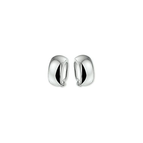 Oorclips, zilver bol 13x8mm - 13045