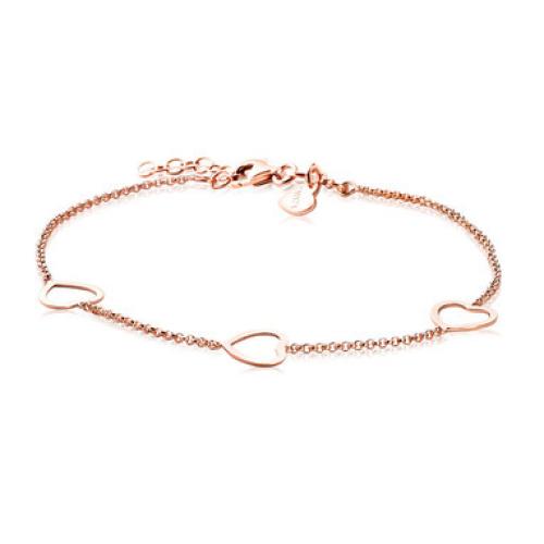 Zinzi Armband, model ZIA1188R hartjes (lengte: 18-20,5cm.) - 13320