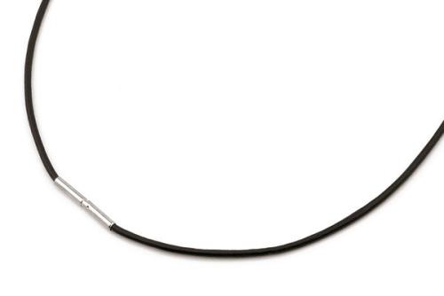 Boccia Collier, titanium/leer model 0805-02 (leder koord 50cm.) - 13347