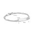 Graveerarmband, zilver met hartje (verstelbaar: 9-11cm.) - 13455