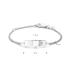 HC graveerarmband, zilver met roze zirkonia (9-11cm.) - 13456