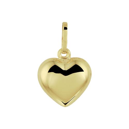 Hanger, 14krt.goud hart  (10,5mm.) - 13660