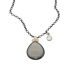 Jeh Jewels, Collier Model 19266 grijze maansteen - 14147