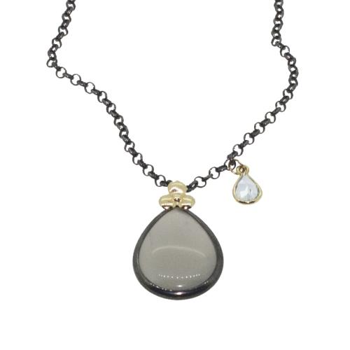 Jeh Jewels, Collier Model 19266 grijze maansteen - 14147