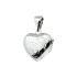medaillon > hart bol 20x19mm.vol grave - 14208