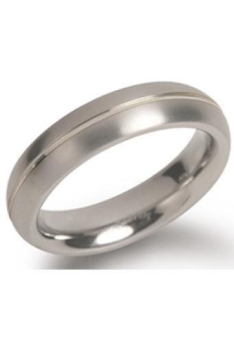 Boccia Ring, titanium model 0130-01 breedte: 5mm. (maat 54) - 14741