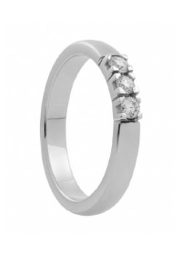 Eclat Alliance ring, model M703-3x5W 0.15ct.diamant (maat 18) - 14840