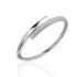 HC Bangle, zilver met zirconia met scharnier (60mm.) - 15599