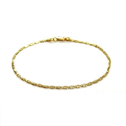 HC Armband, 14krt. goud valkenoog fantasie (18,5cm.) - 15657