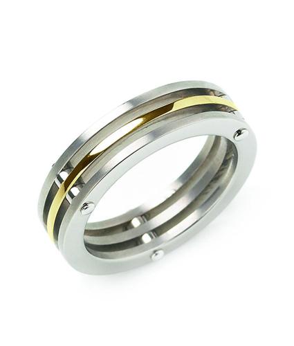 Boccia Ring, titanium model 0124-02 (maat 65) - 16121