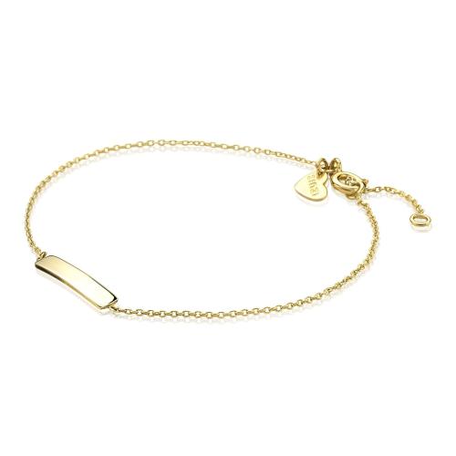 Zinzi Armband, 14krt.goud model ZGA176 Goud (lengte: 17-19cm.) - 16173