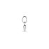 Hanger, 14krt.witgoud hartje (5,5mm.) - 16210