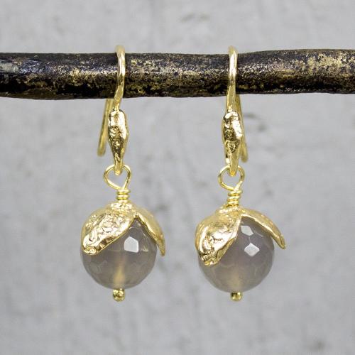Jeh Jewels, Oorhangers model 18713 (grijs agaat) - 16218